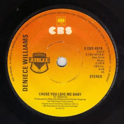 Deniece Williams - Free / Cause You Love Me Baby