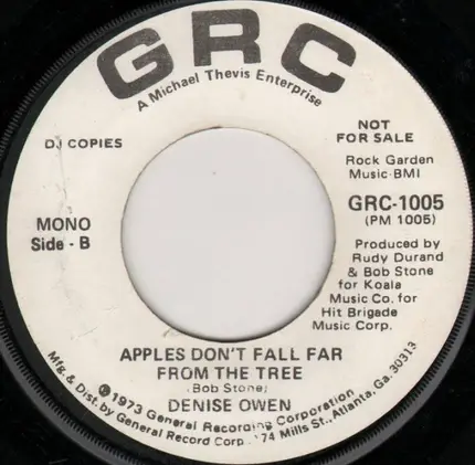Denise Owen - Apples Don't Fall Far From The Tree