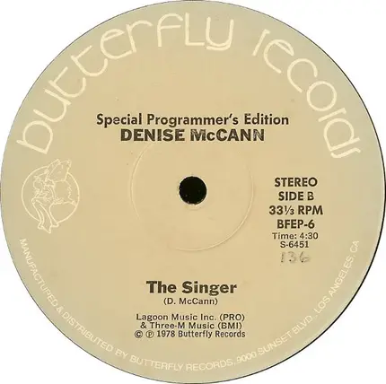 Denise McCann - Midnight Madness / The Singer
