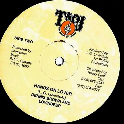 Dennis Brown And Lloyd Lovindeer - Hands On Lover
