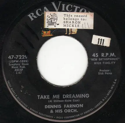 Dennis Farnon And His Orchestra - Take Me Dreaming / Ducky