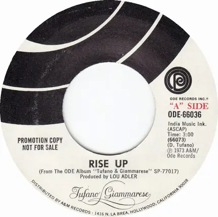 Dennis Tufano & Carl Giammarese - Rise Up