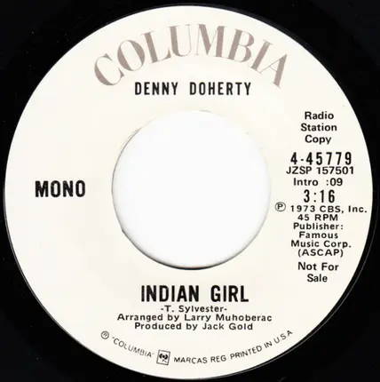 Denny Doherty - Indian Girl