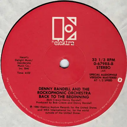 Denny Randell And The Rockophonic Orchestra - Themes From E.T. (The Extra-Terrestrial)