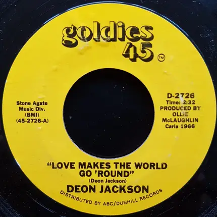 Deon Jackson - Love Makes The World Go 'Round / I Remember The Feeling