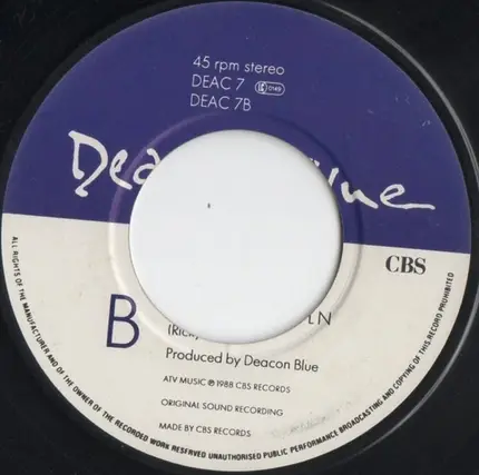 Deacon Blue - Real Gone Kid
