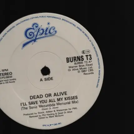 Dead Or Alive - I'll Save You All My Kisses (The Sonia Mezumbda Memorial Mix)
