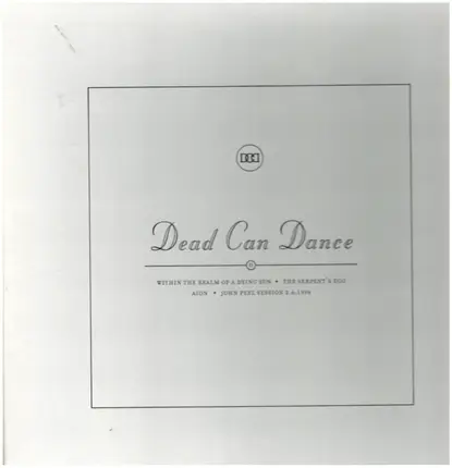 Dead Can Dance - II: Within The Realm Of A Dying Sun ✦ The Serpent's Egg ✦ Aion ✦ John Peel Session 2.6.1984