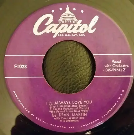 Dean Martin - Baby, Obey Me / I'll Always Love You