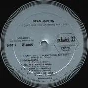 LP - Dean Martin - I Can't Give You Anything But Love