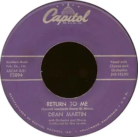 Dean Martin - Return To Me