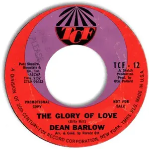 Dean Barlow - The Glory Of Love / I Need You So