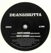 7inch Vinyl Single - Dean & Britta - White Horses - White vinyl/ + sticker/ + pin