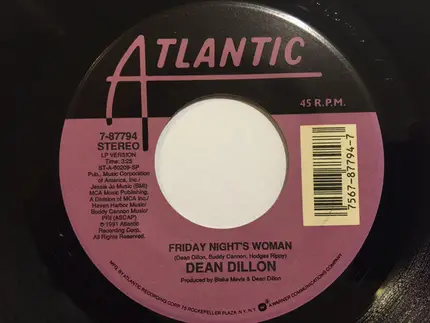 Dean Dillon - Friday Night's Woman