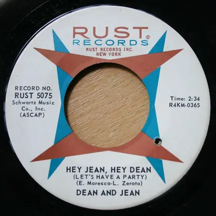 Dean & Jean - Hey Jean, Hey Dean (Let's Have A Party)