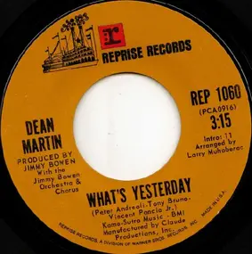 Dean Martin - What's Yesterday / The Right Kind Of Woman