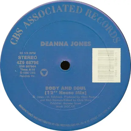Deanna Jones - Body And Soul