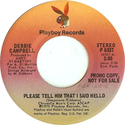 Debbie Campbell - Please Tell Him That I Said Hello