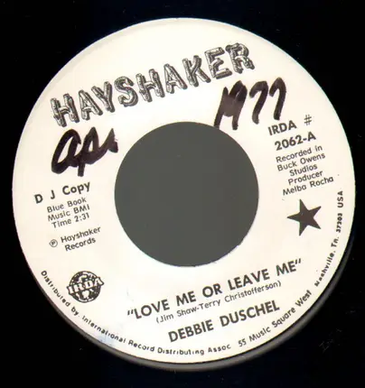 Debbie Duschel - Love me or leave me / I'm getting closer every day