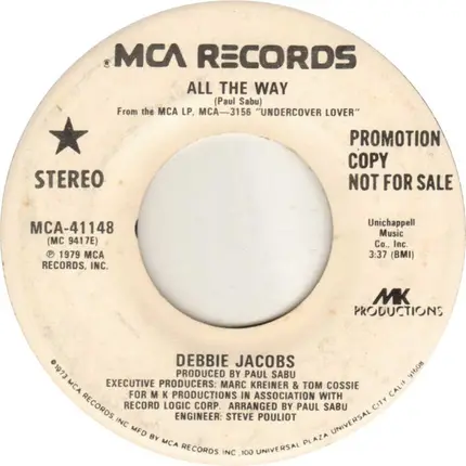 Debbie Jacobs - All The Way