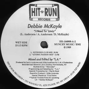 Debbie McKayle - I Need Yo' Lovin