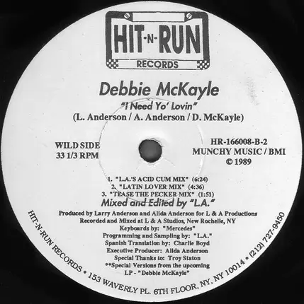Debbie McKayle - I Need Yo' Lovin
