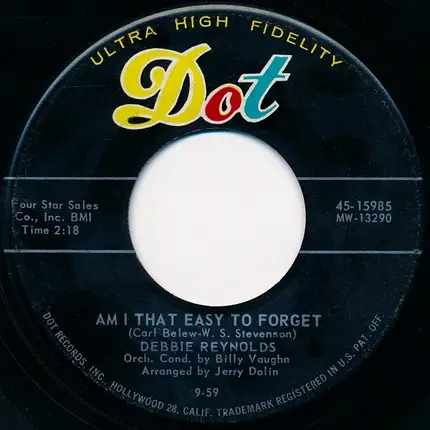 Debbie Reynolds - Am I That Easy To Forget