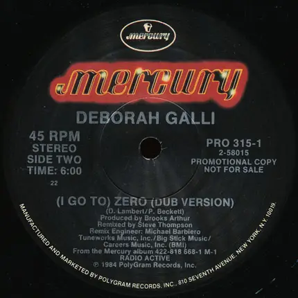 Deborah Galli - (I Go To) Zero