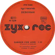12inch Vinyl Single - Deborah Haslam - Danger For Love