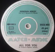 12inch Vinyl Single - Deborah Kinley - All For You