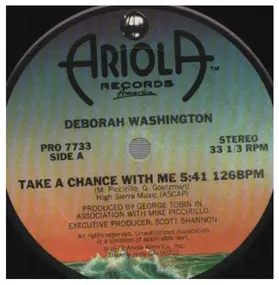 deborah washington - Take A Chance With Me / Fire