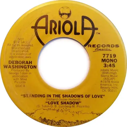 Deborah Washington - Standing In The Shadows Of Love