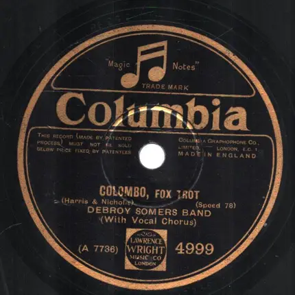 Debroy Somers Band - Colombo / More Than Anybody