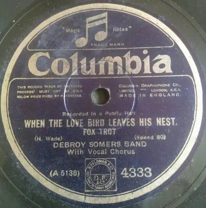 Debroy Somers Band - Blue Skies / When The Love Bird Leaves His Nest