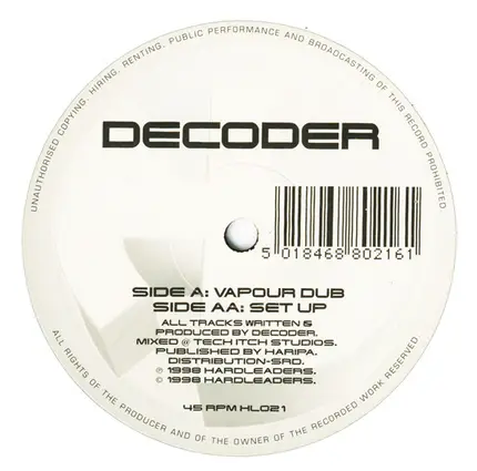 Decoder - Vapour Dub / Set Up