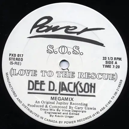 Dee D. Jackson / Antonia Rodriguez - S.O.S. (Love To The Rescue) / La Bamba