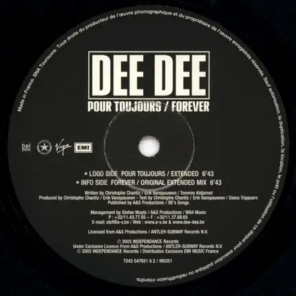 Dee Dee - Pour Toujours