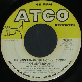 Dee Dee Warwick - She Didn't Know: The Atco Sessions