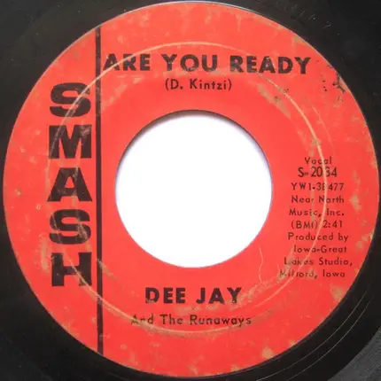 Dee Jay And The Runaways - Peter Rabbit / Are You Ready