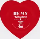 7inch Vinyl Single - DeeCracks - Be My Valentine - Flexi-disc, Red heart shaped, Single sided
