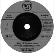 7inch Vinyl Single - Deep Purple - King Of Dreams