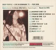 Double CD - Deep Purple - Live In Denmark '72 - Digipak