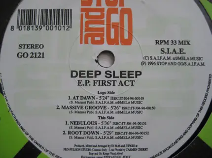 Deep Sleep - E.P. First Act
