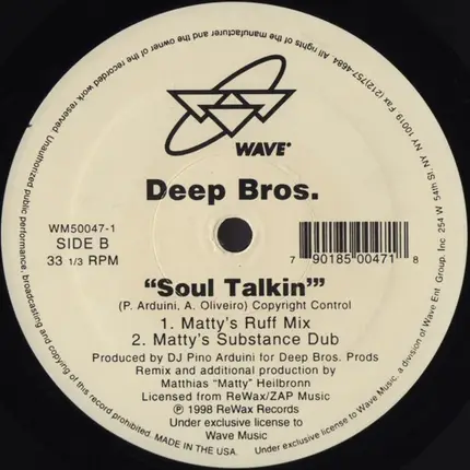 Deep Bros. - Soul Talkin'