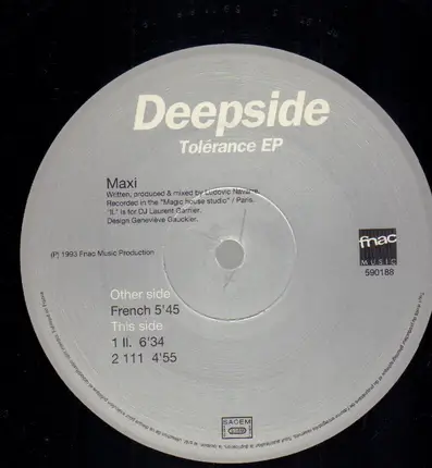 Deepside - Tolérance EP