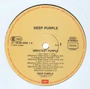 Double LP - Deep Purple - Greatest Purple