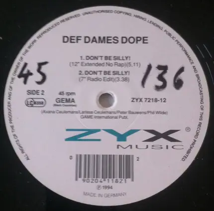 Def Dames Dope - Don't Be Silly!
