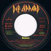 7inch Vinyl Single - Def Leppard - Animal