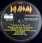 12inch Vinyl Single - Def Leppard - Heaven Is