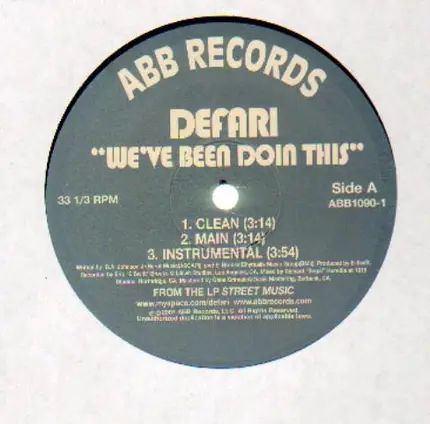 Defari - We've Been Doin This